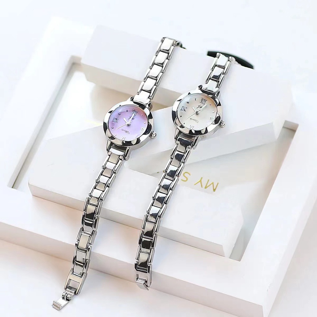 Đồng Hồ Đeo Tay Máy Quartz Mặt Nhỏ Thời Trang Cho Nữ