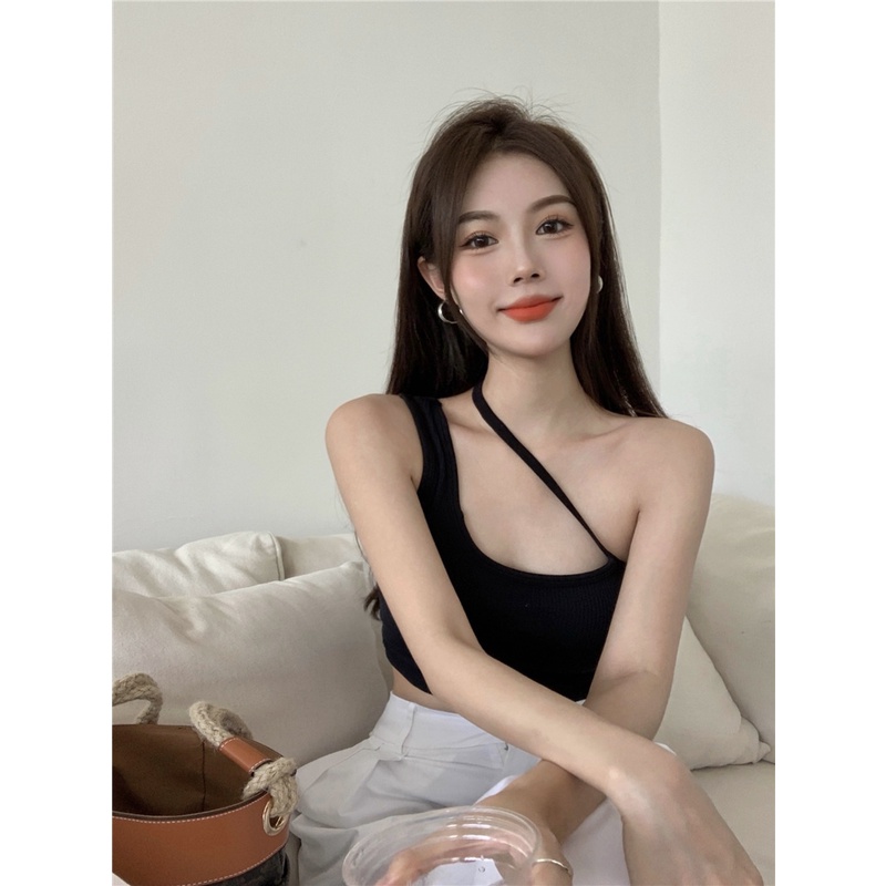 Cocory vn Áo Croptop Dây Chéo Kiểu Dáng Thể Thao Thời Trang Cho Nữ Với 5 Màu Tùy Chọn