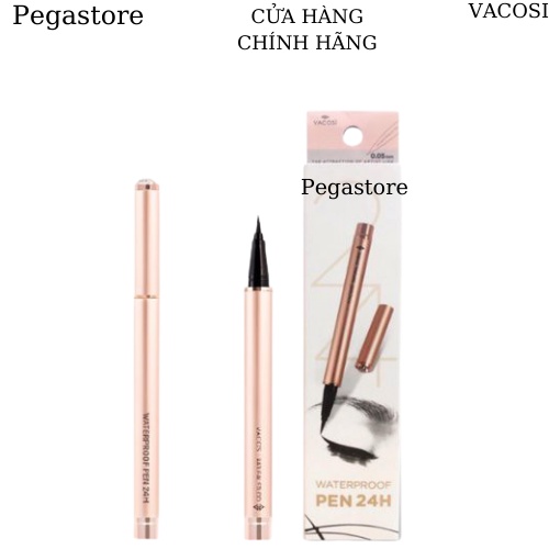 Kẻ mắt nước VACOSI 24H WATERPROOF (ROSE GOLD) - chì kẻ mắt không trôi