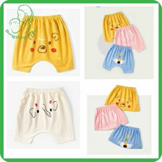 Quần đùi mặc bỉm thun lạnh mông thú dễ thương cho bé size 6-16 kg