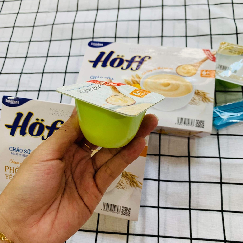 [Vỉ 6 hộp] Cháo Sữa Phô Mai - Yến Mạch Hoff cho bé
