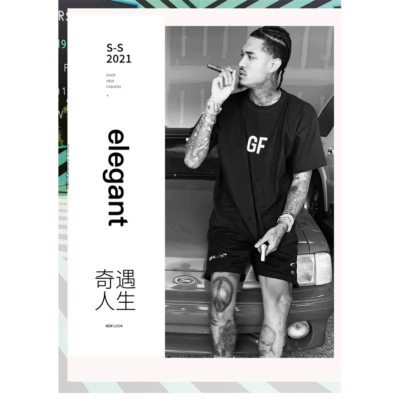 FEAR OF GOD FOG Nine-Party Joint GF Charity Commemorative Short Sleeve Rich FG Trend Loose T-Shirt