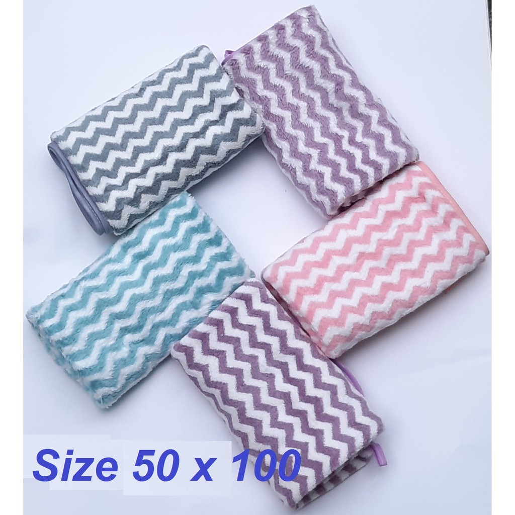 Khăn tắm gội khăn SỌC 1m x50cm  khăn sọc 50 x 100cm Xuất Hàn sọc  Cao Cấp