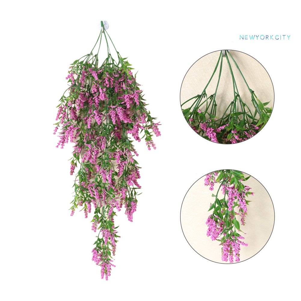 1 Dây Hoa Oải Hương Nhân Tạo Treo Tường Trang Trí