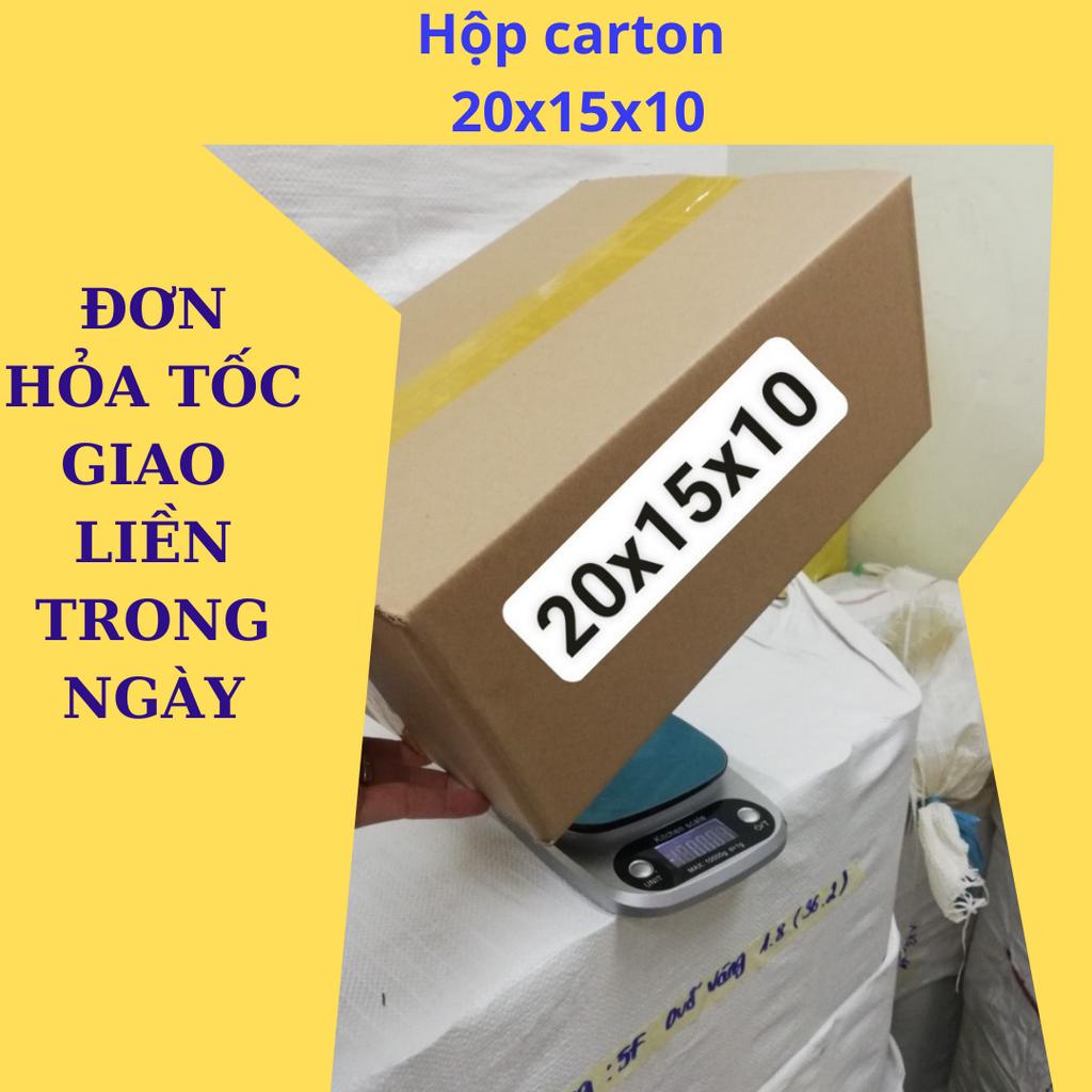 Hộp carton thùng giấy gói hàng 20x15x10