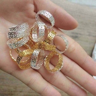 Nhẫn kim tiền trơn