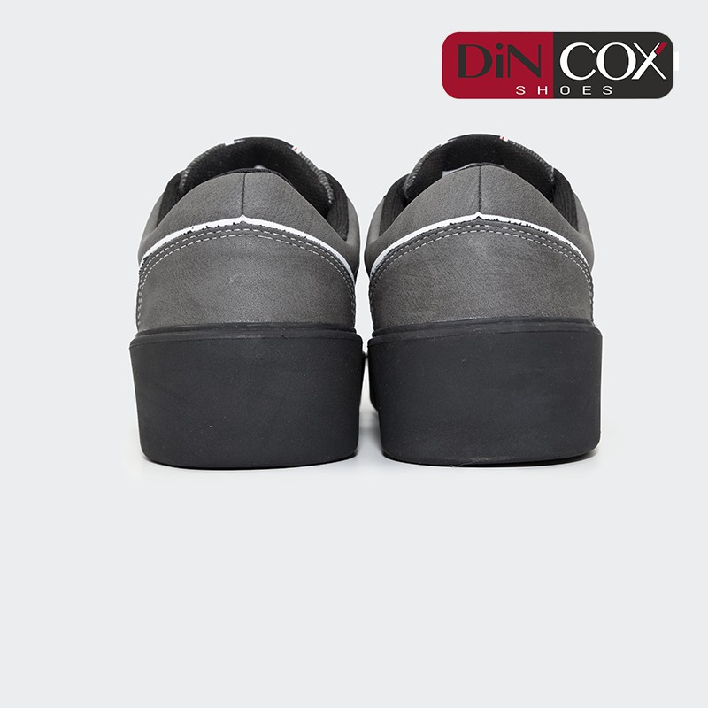 Giày Sneaker Vải Canvas Đế Bánh Mì Dincox D26 Black Sang Trọng