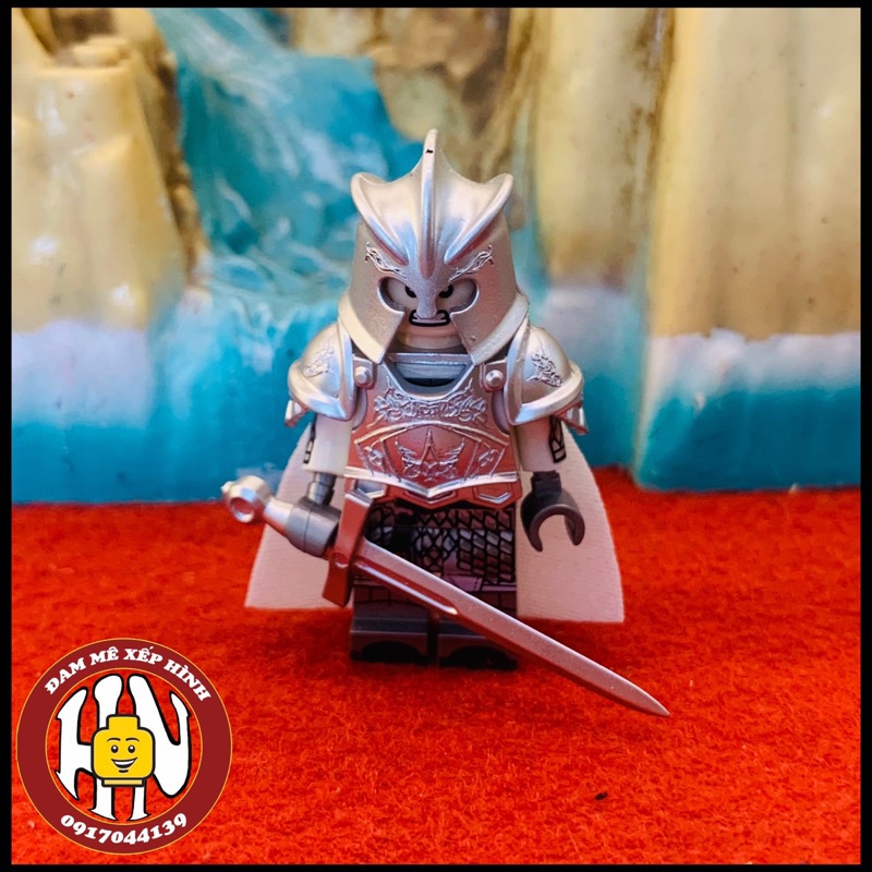 Đồ chơi xếp hình - Lính trung cổ - Koruit XP 1001 + 1019 - Lính vàng +  - Lord of The Rings - Hàng cao cấp !