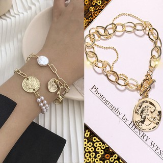 Vòng tay hợp kim đính đá lấp lánh phong cách hàn quốc cho nữ