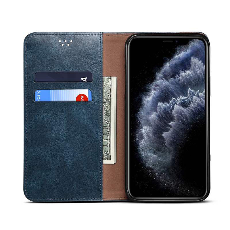 Bao da điện thoại gập nam châm phong cách retro thích hợp cho Iphone14 13 12 Mini 11 Pro Xs Max Xr I8 I7 I6 6s Plus Se 2020