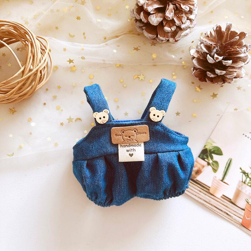 Quần Yếm Cao Bồi 20cm Bằng Cotton Cho Búp Bê