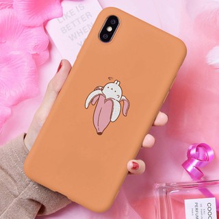 Ốp lưng thời trang in hình Thỏ chuối cho IPHONE
