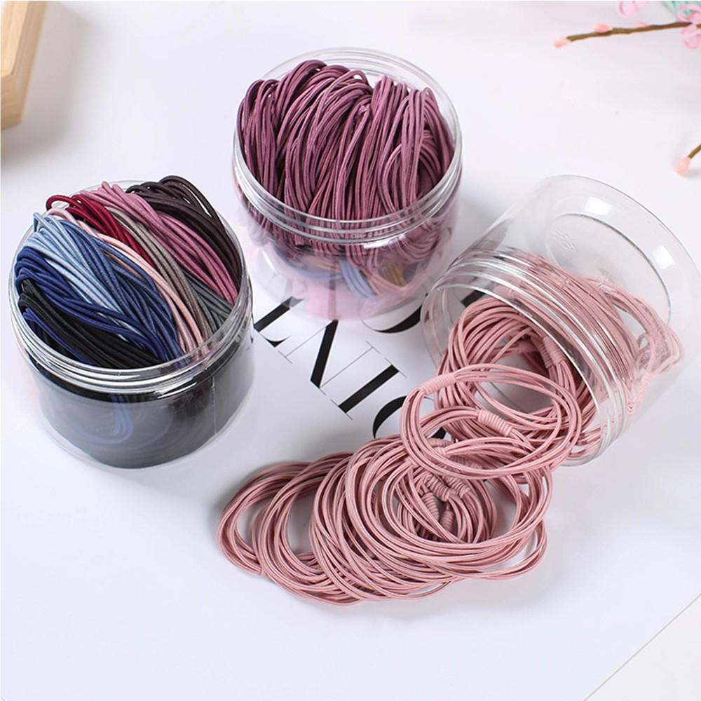 Set 20/ 40 dây buộc tóc co giãn phong cách Hàn Quốc cho nữ
