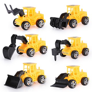 SÉT 6 MÁY XÚC VÀNG-PHỤ KIỆN BÁNH SINH NHẬT - PHỤ KIỆN TRANG TRÍ BÁNH KEM
