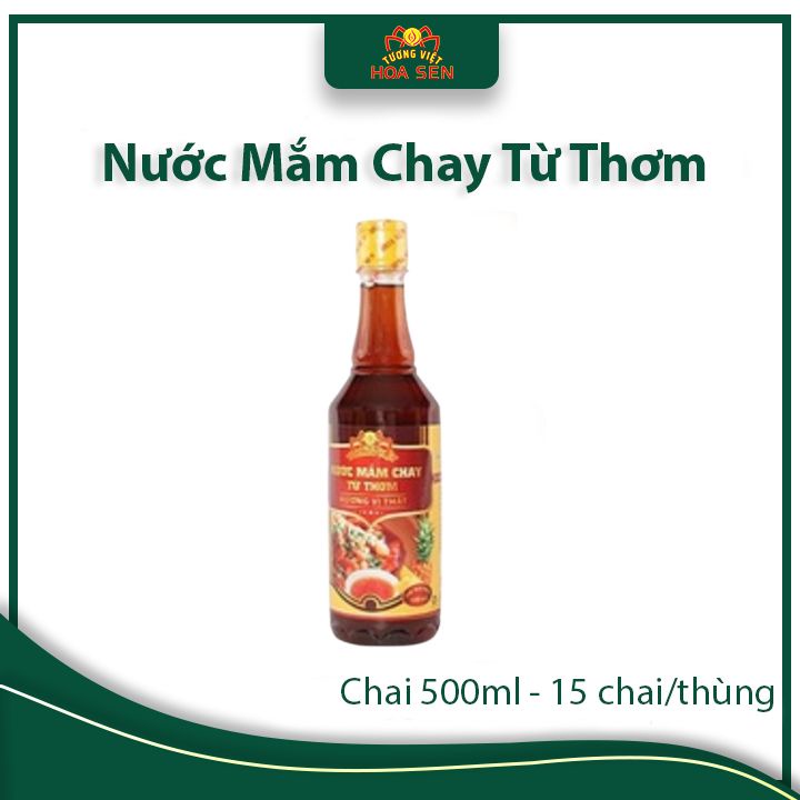 Nước mắm chay Từ Thơm chai 500ml - Tương Việt Hoa Sen