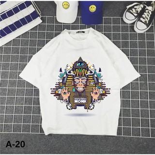 Áo Thun Nam Nữ Tay Lỡ Unisex Phông Trơn Oversize Form Rộng Basic Tee Hình Kim tự tháp toutankha monh