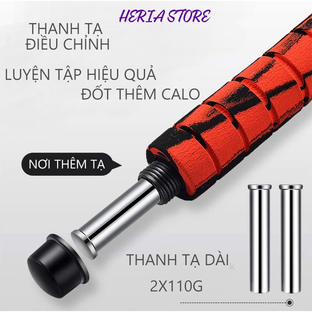 Dây nhảy thể dục giảm cân tại nhà, dây nhảy thể lực gym boxing muay Heria Store DN04