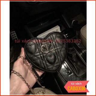 túi đeo chéo mini hình trái tim size 13cm