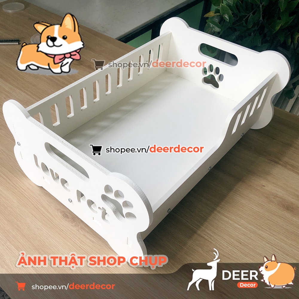 Giường Ngủ Cho Thú Cưng - Giường Ngủ Chó Mèo Sang Chảnh - Deer Decor - Petbed1