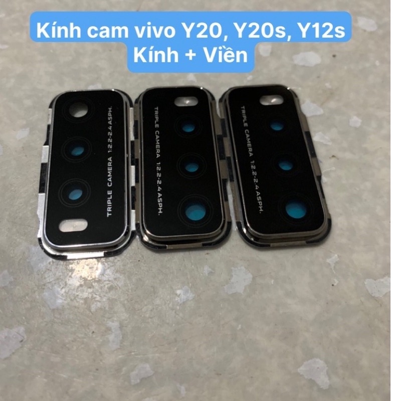 Bộ kính camera có vành và không vành vivo Y20 / Y20s / Y12s dùng chung