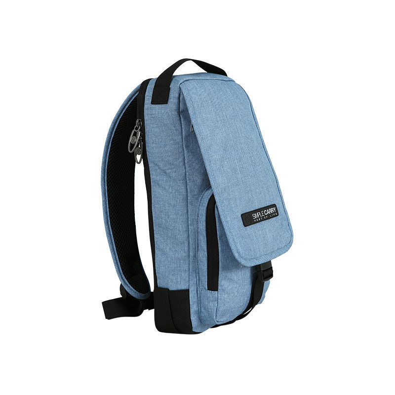 Túi Đeo Chéo SimpleCarry Sling- Chất Liệu:Polyester trượt nước - Số Ngăn:1 ngăn chính - 2 ngăn phụ - Màu:Blue, Grey