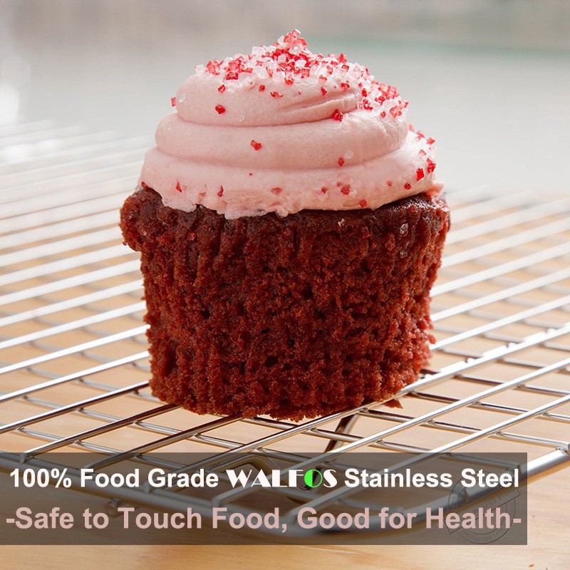 Vỉ làm mát bằng thép không gỉ chống dính Walfos