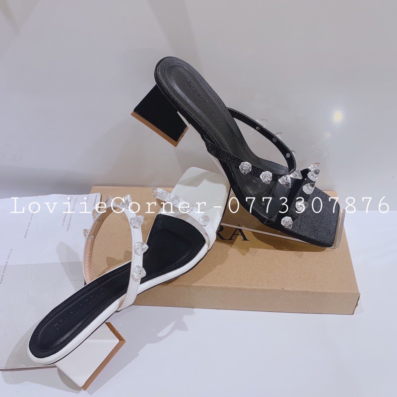 DÉP CAO GÓT LOVIIECORNER - GUỐC NỮ ĐẾ VUÔNG - GUỐC CAO GÓT 5CM ĐẾ VUÔNG - DÉP NỮ THỜI TRANG QUAI MẢNH D210127 D211104