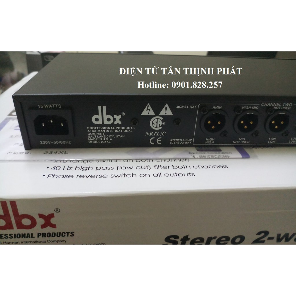 (ẢNH THẬT) Bộ phân tần crossover dbx 234xl hàng loại 1- dbx 234xl- 234 xl