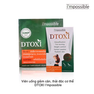 1 hộp 100 viên dtoxi - thải độc giảm cân - full hộp
