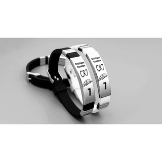 Vòng đeo tay cầu thủ Cristiano Ronaldo (Đen- Trắng)