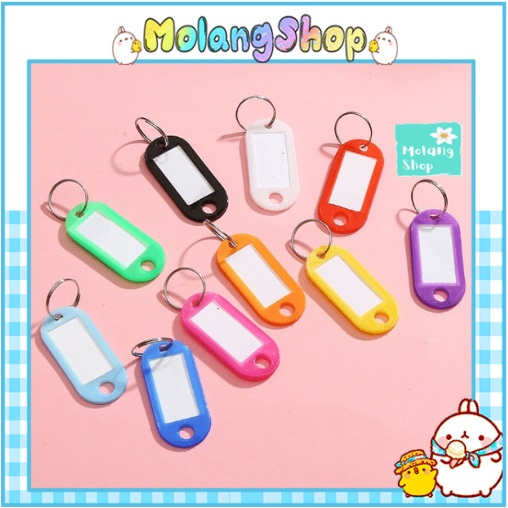Thẻ Ghi Nhớ - Tag Tên Gắn Móc Chìa Khóa / Hành Lý / Vali Tiện Dụng Molangshop