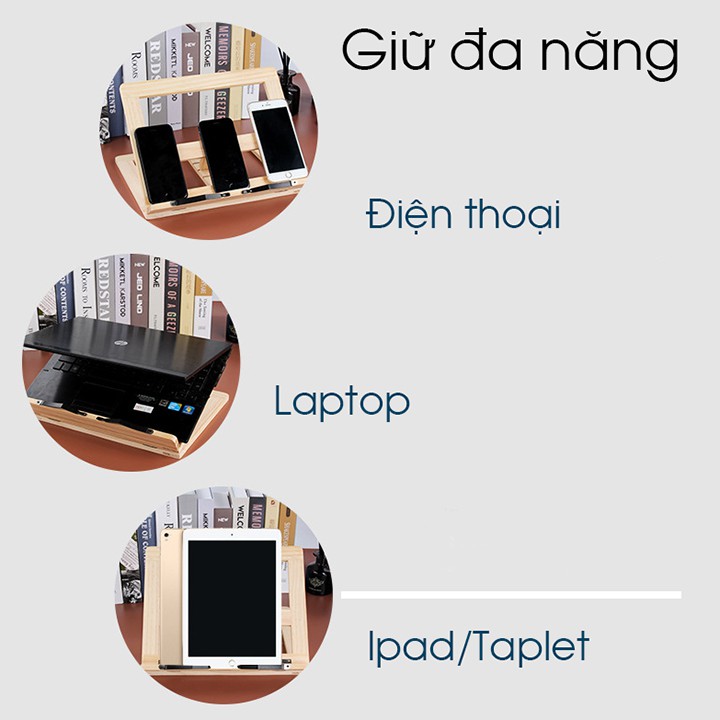 Khung gỗ đọc sách, để laptop, ipad xếp gọn | BigBuy360 - bigbuy360.vn