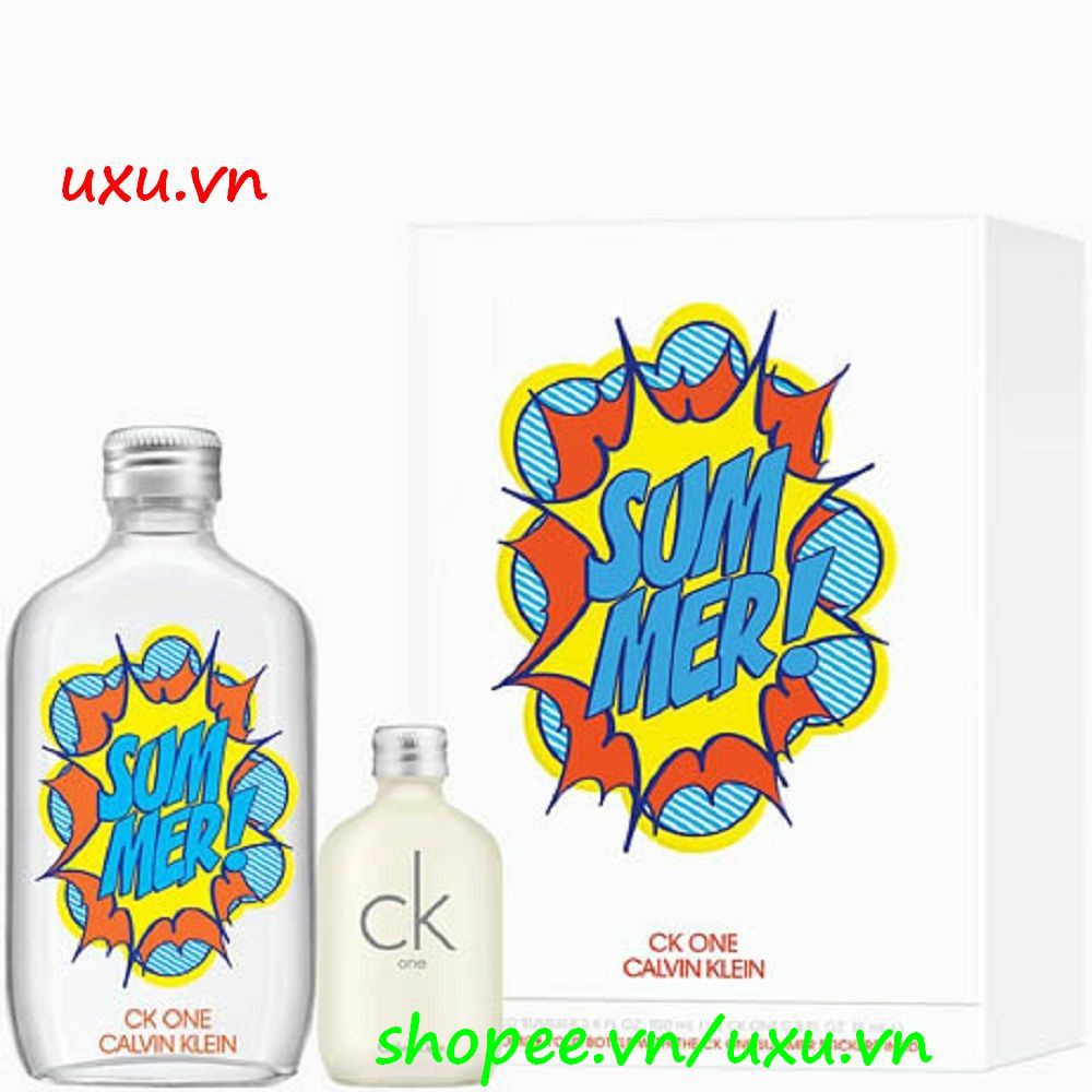 Bộ 02 Chai Nước Hoa Unisex 100Ml Calvin Klein Ck One Summer Và Ck One 15Ml, Với uxu.vn Tất Cả Là Chính Hãng.