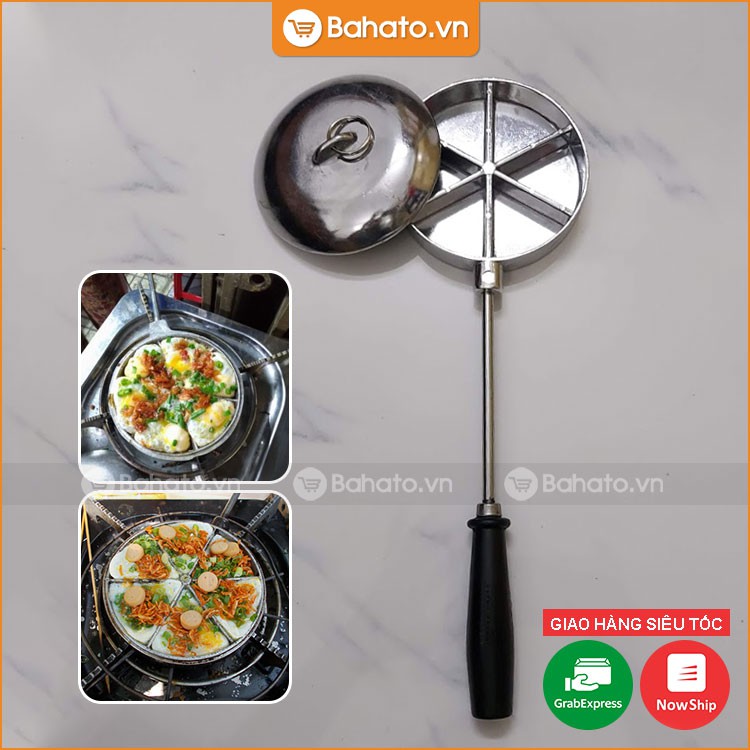 Khuôn bánh trứng cút (trái sáng) 6 múi hình tam giác 5cm