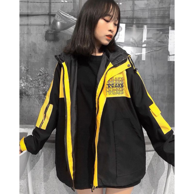 Áo Khoác Dù Thêu Chữ STREAKS Nam Nữ