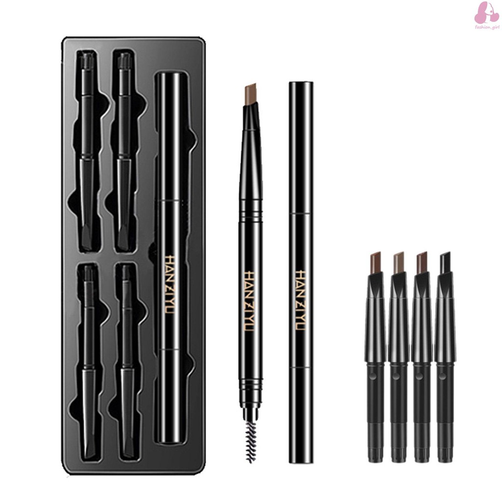 (Hàng Mới Về) Bộ Bút Chì Kẻ Lông Mày Kèm 5 Cọ Thay Thế Kháng Nước Lâu Trôi Không Lem Nhòe | BigBuy360 - bigbuy360.vn