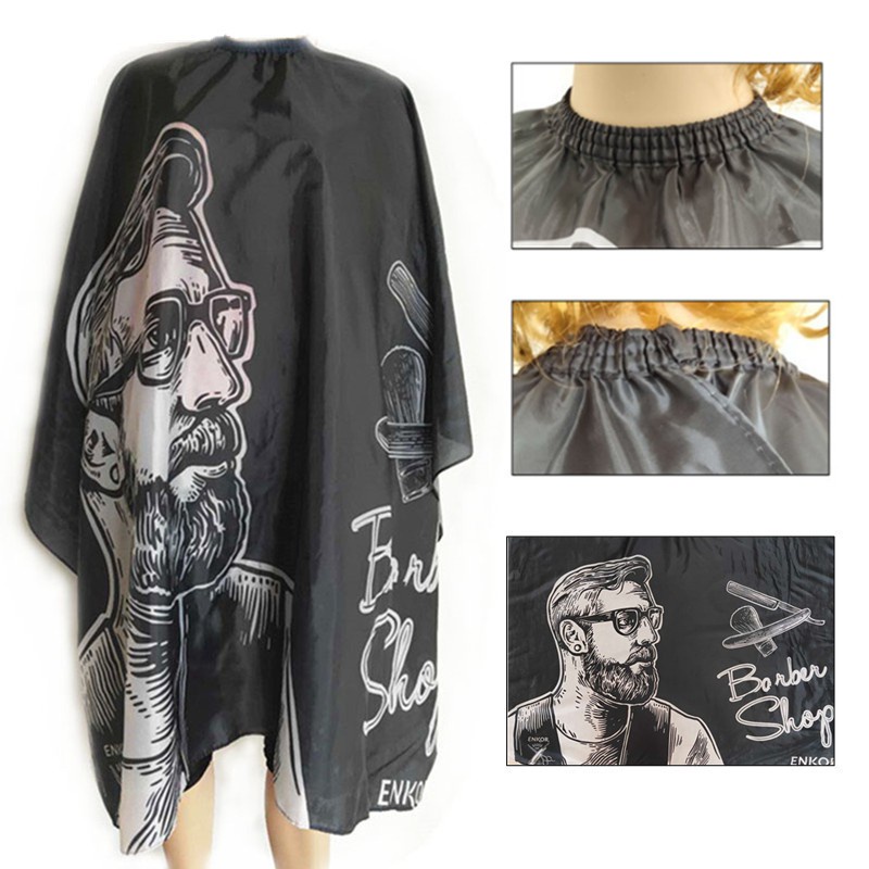 Hàng Có Sẵn Áo Choàng Cắt Tóc Chống Thấm Nước Có Họa Tiết Cho Salon