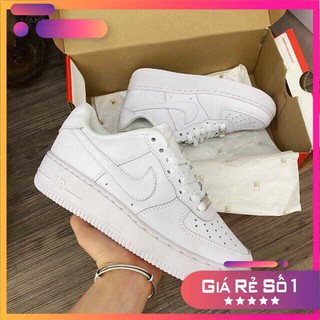 Mới về 👟 Giày thể theo nữ a.f.1 shadow Trắng, giày Ari Force Shadow Trắng Nữ full size nam nữ