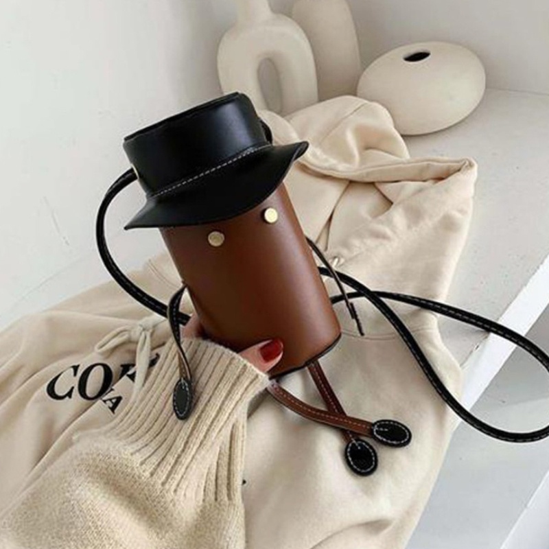 Túi Đeo Chéo Handmade, Tự Khâu Tay Sẵn Đường Chỉ May Hình Cao Bồi Siêu Đáng Yêu Làm Quà Tặng