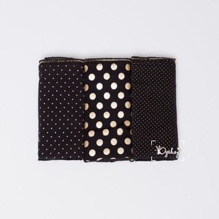 OY120 Set 3 Quần Oysho Đen Chấm Bi Ánh Kim Lấp Lánh Tiệc Tùng - Dáng Nguyên Mông