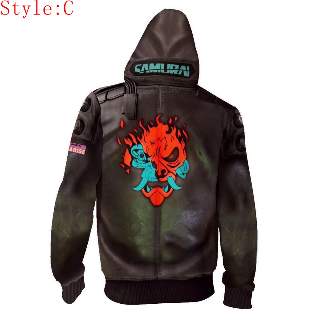 Mới Áo Hoodie In Hình Samurai 2077 Vui Nhộn Cho Nam