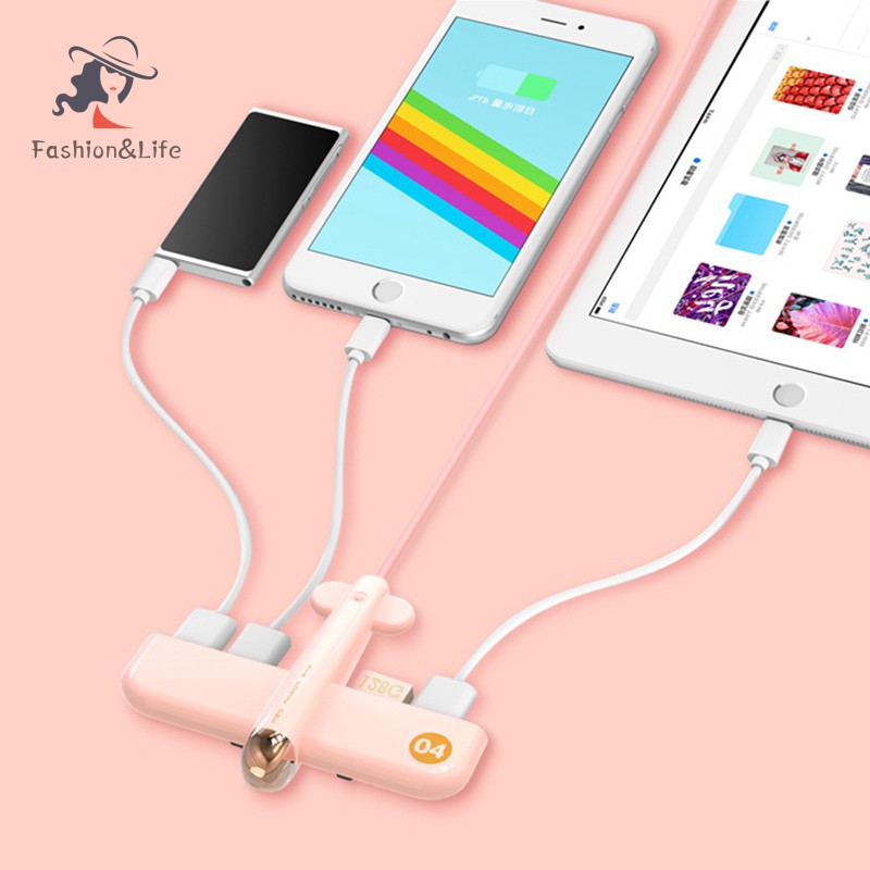 Dây Cáp Sạc Mở Rộng Nhiều Cổng Hình Máy Bay Cho Điện Thoại | BigBuy360 - bigbuy360.vn