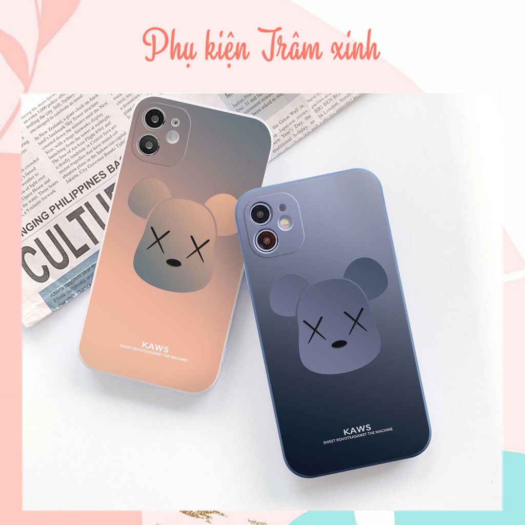 Ốp lưng iphone Kaws cạnh vuông ip 6/6s/6splus/7/7plus/8/8plus/x /xs/11/12/pro/max/plus/12/pro/promax- e48
