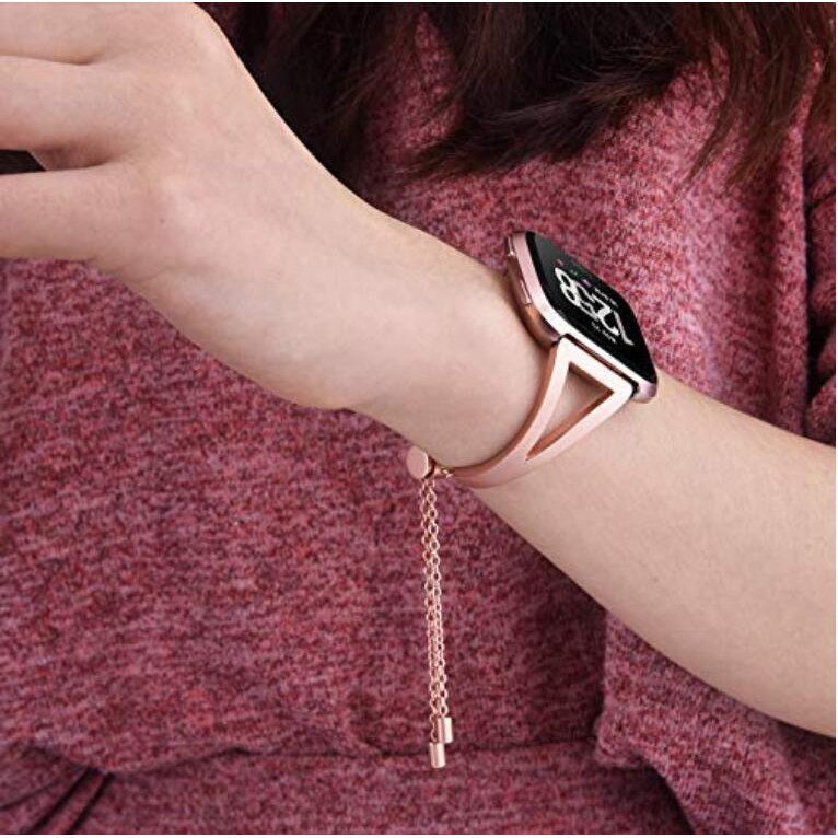Dây đeo thay thế sang trọng nữ tính cho đồng hồ Fitbit