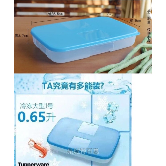 Hộp trữ đông dẹt 650ml Tupperware