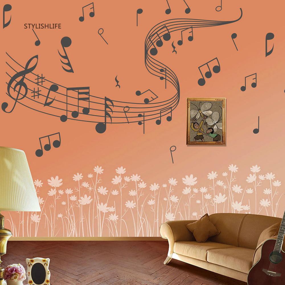 Decal dán tường Hình Nốt Nhạc Xinh Xắn