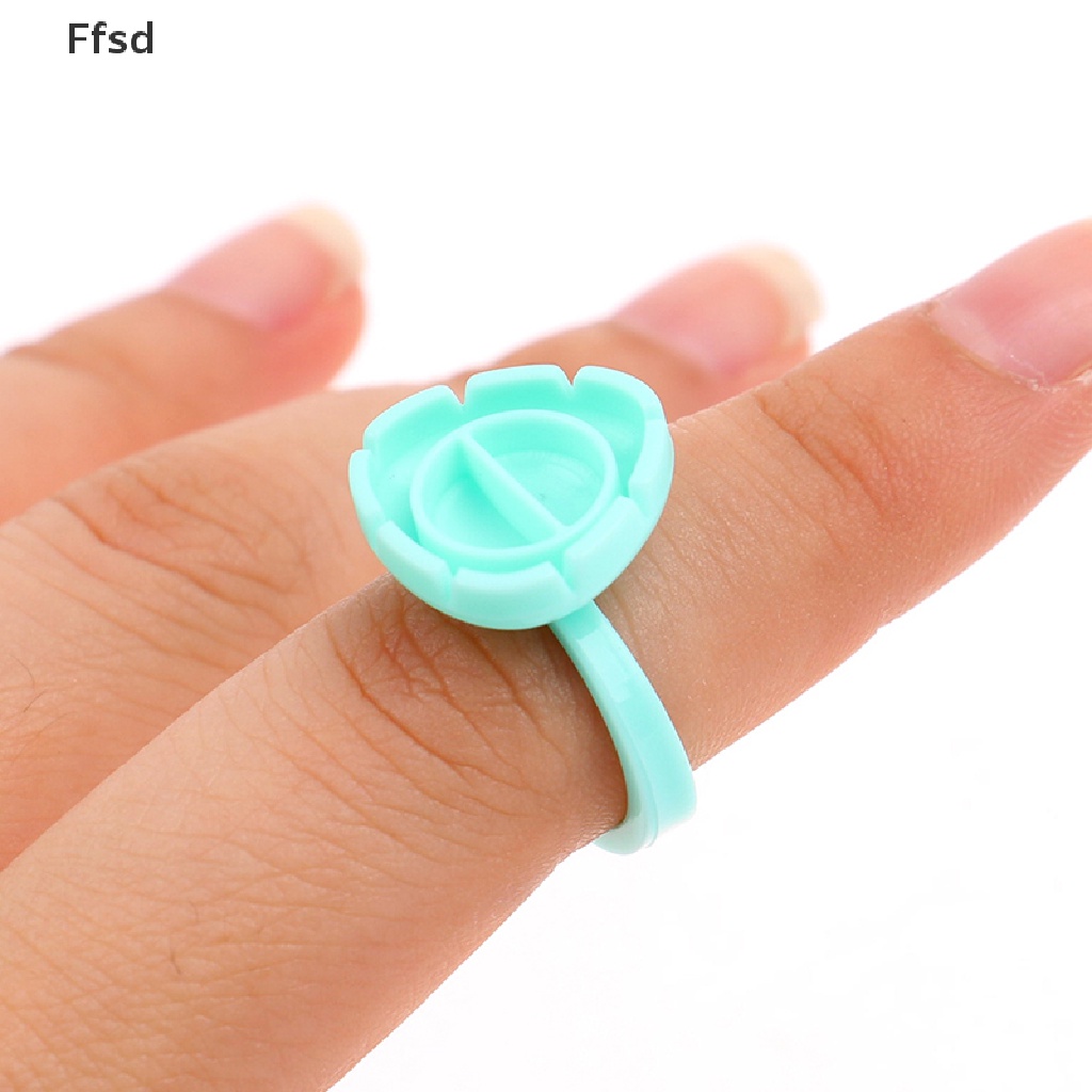 [Hàng mới về] 100 cái vòng giữ keo nối mi tiện dụng