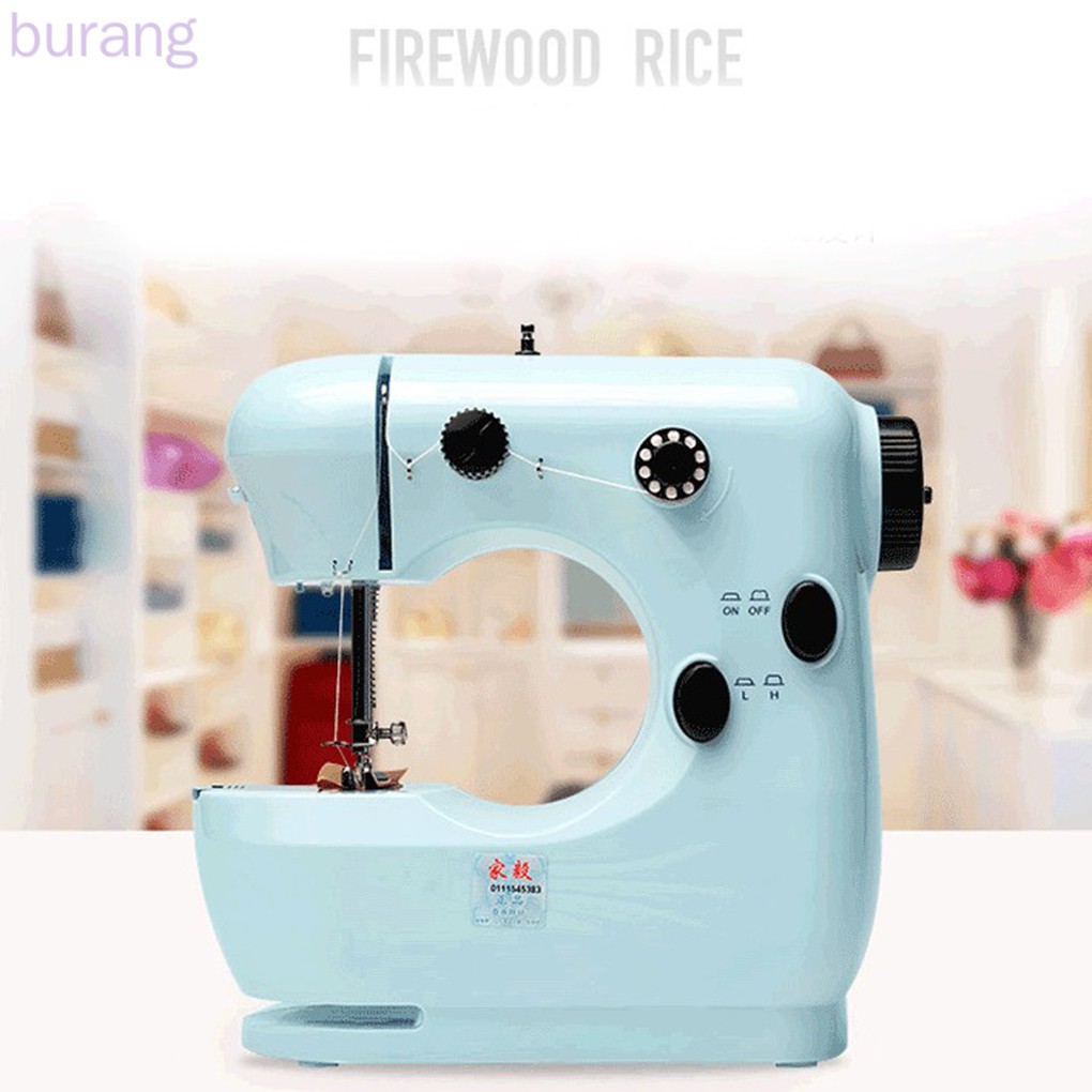 Máy may điện mini kèm bàn đạp chân