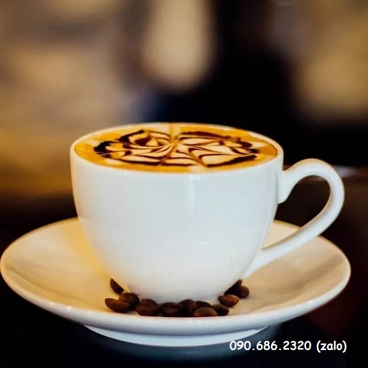 Tách dĩa uống cà phê capuchino sứ Minh Long - tách dĩa uống cà phê