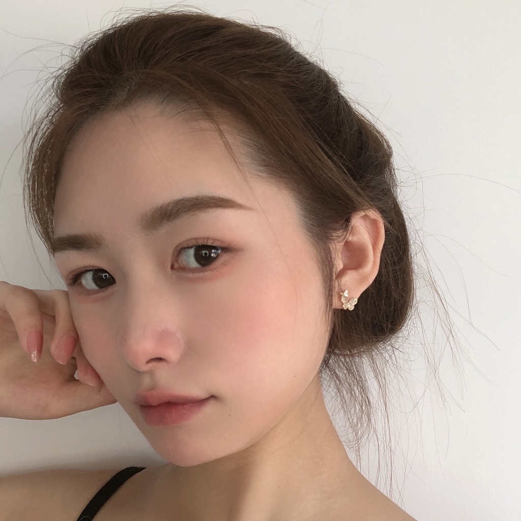 Bông tai Bạc 925 mạ Vàng 14K / LP-E190